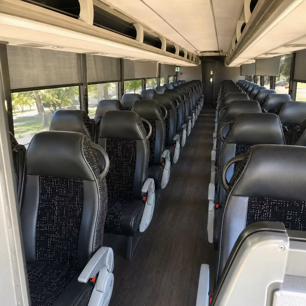 manchester charter bus interior