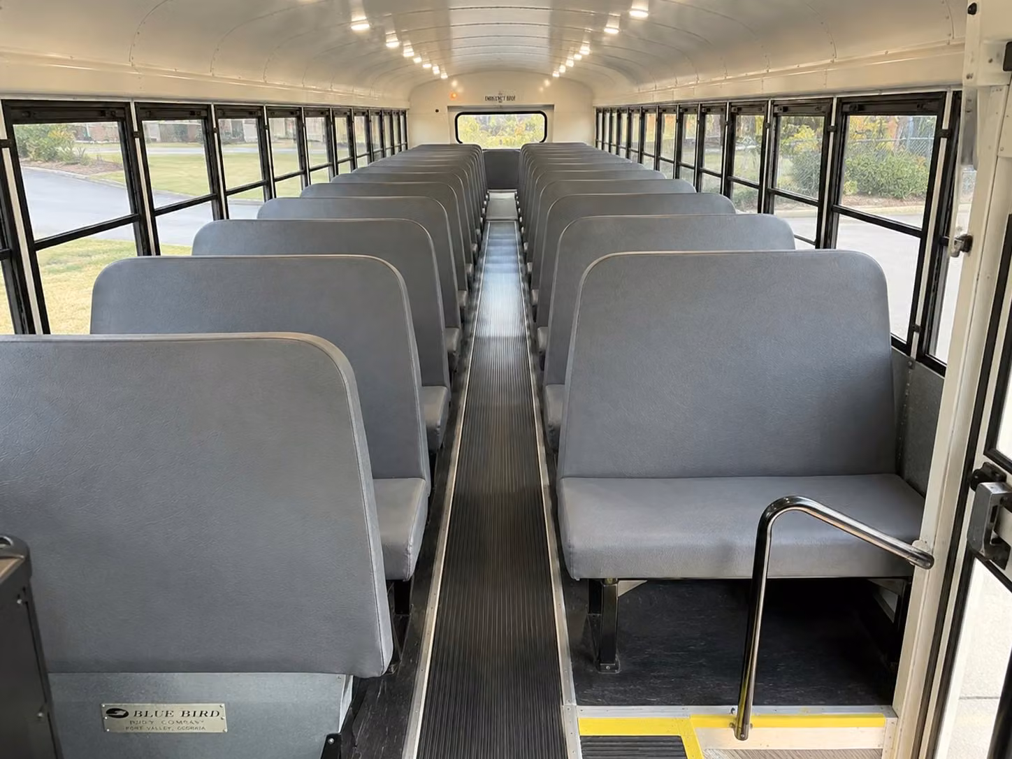school bus inside