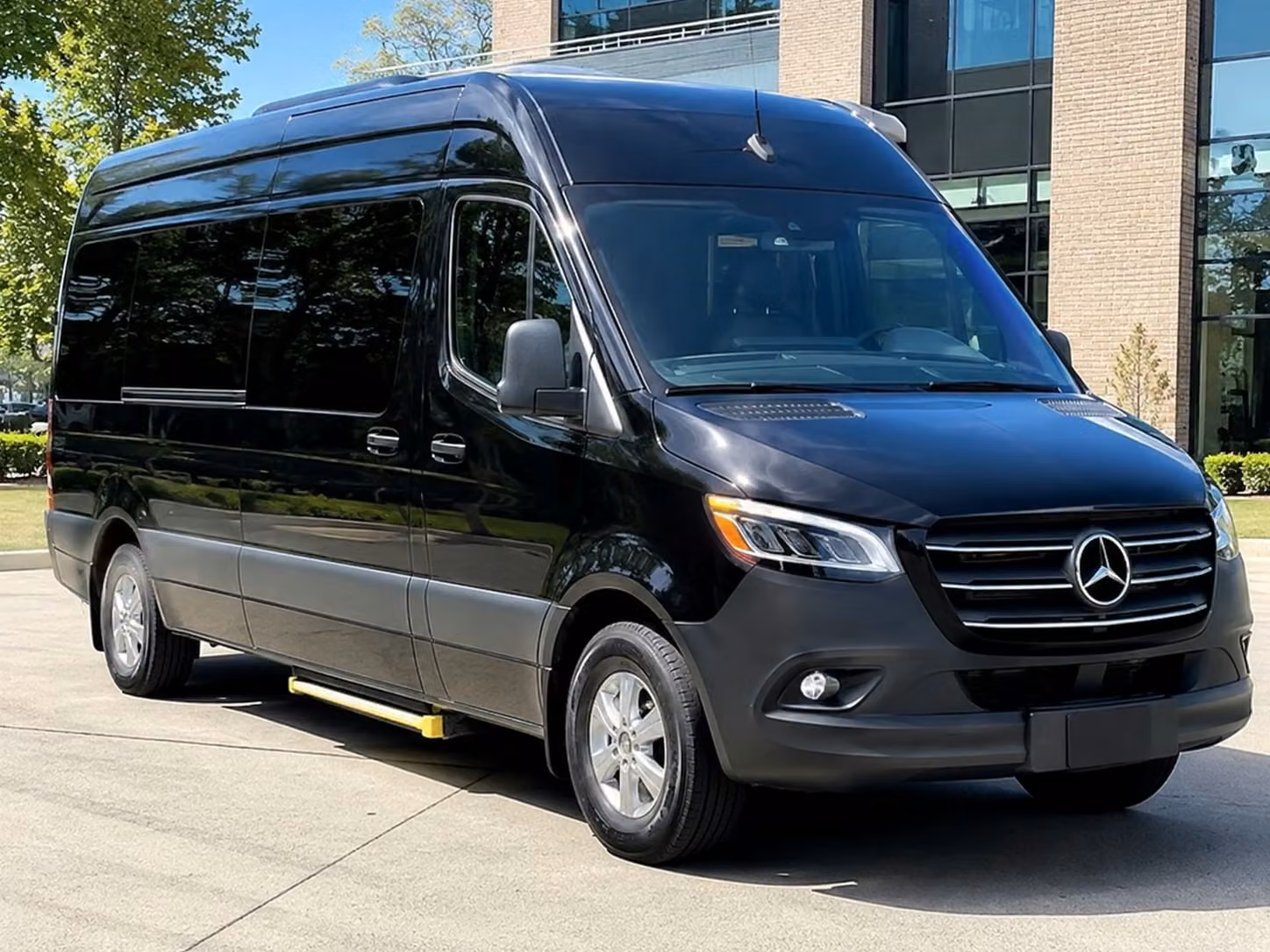 sprinter vans and minibuses for bridal party transportation in manchester